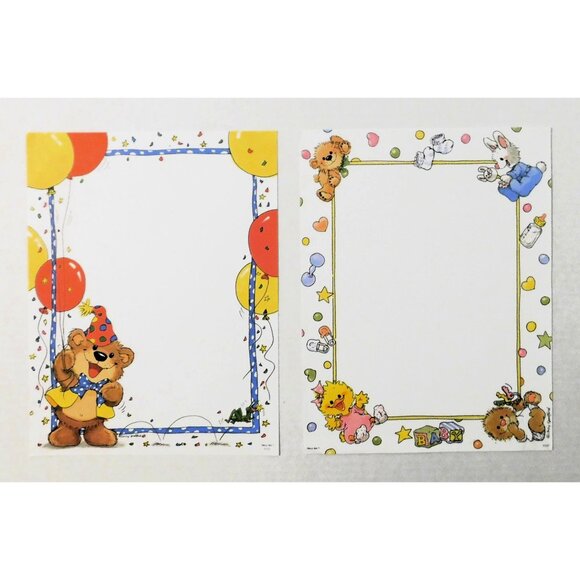 Suzys Zoo Bundle 12 Sheets Paper 8.5x11 Misc Stickers 4 Frames Cute Animals - Picture 7 of 10